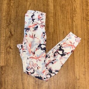 Balance Collection Pink and Black Floral Leggings